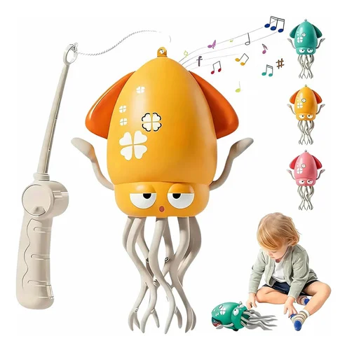 Polvo Dançante Brinquedo Musical Com Luz Led Recarregavel