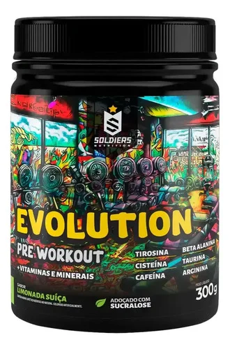 Pré-treino Evolution Workout 300g Termogênico Soldiers