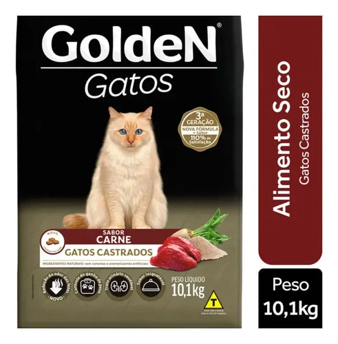Premierpet Golden Premium Especial Golden Gatos Adultos Castrados Carne Gato Adulto Seca