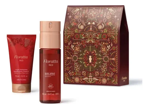 Presente Floratta Red O Boticário: Body Spray + Hidratante.