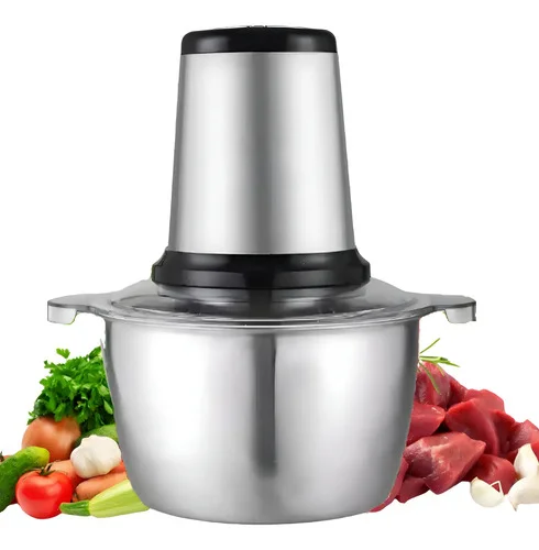 Processador Alimento Triturador Multiprocessador Eletrico 3l Cor Prateado