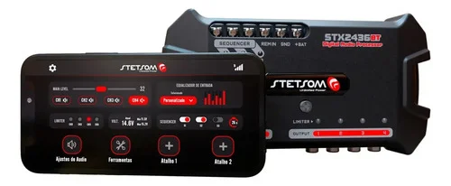 Processador De Áudio Digital Stetsom Stx2436 Bt Bluetooth 12v