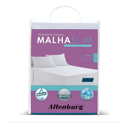 Protetor De Colchão Impermeável Malha Slim Queen Altenburg