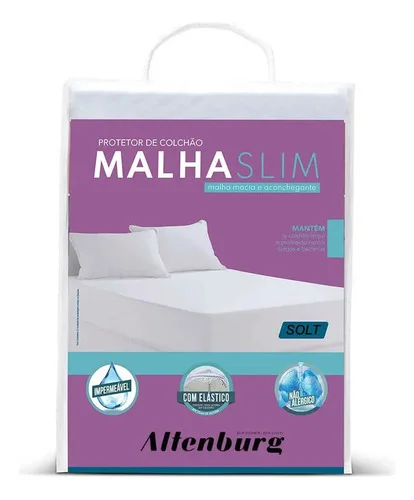 Protetor De Colchão Impermeável Malha Slim Solteiro Altenburg