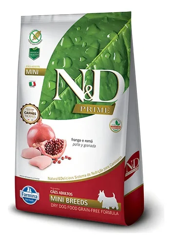 Ração N&d Prime Cães Adultos Mini Frango 2,5kg