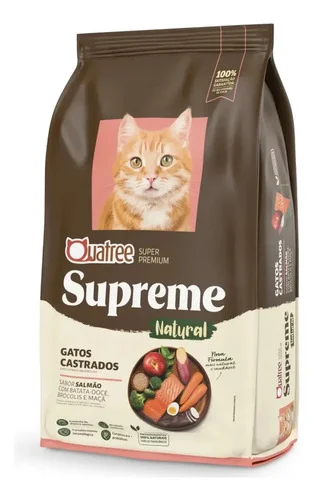 Ração Quatree Supreme 10kg Gato Castrado Salmão/batata Doce