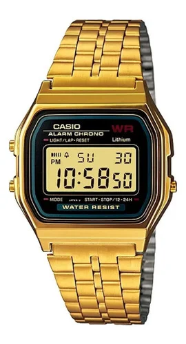 Relógio de Pulso Casio Vintage A159W-1DF Dourado