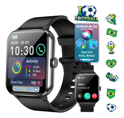 Relógio Inteligente Smartwatch Blackview R50 Gps 10m/ip68 Preto