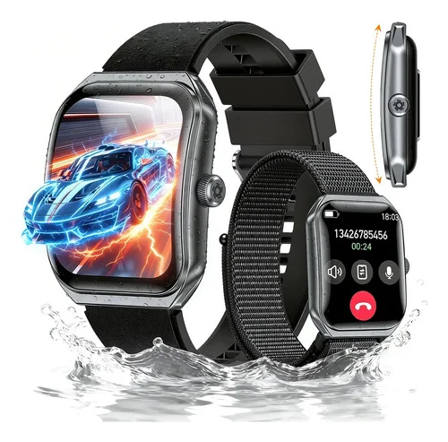 Relógio Inteligente Smartwatch Chamadas Bluetooth NOVANTE Masculino Feminino Digital Esportivo IP68 Notificações Instantâneas AMOLED Tela Curva 380mAh Monitoramento Frequência Cardíaca Sono Watch