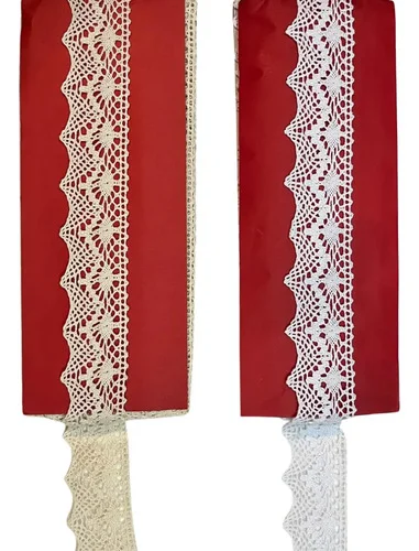 Renda De Algodão Artepunto Ra008 C/ 10 Metros Branco E Cru