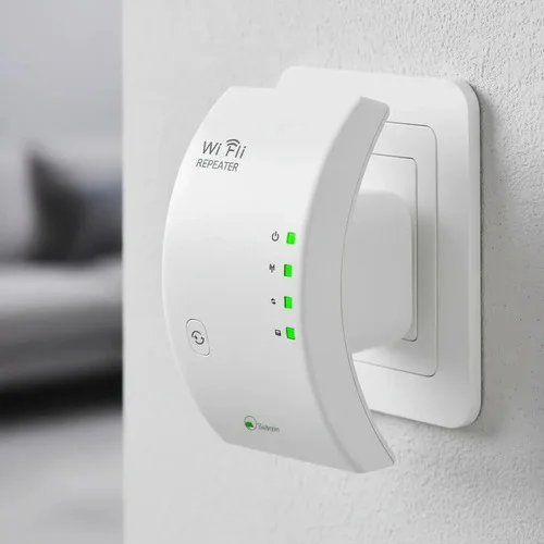 Repetidor De Sinal Wifi Roteador Wireless Amplificador Potente Sem Fio Turbo Cor Branco 1800mbps Longo Alcance Internet Porta Ethernet - - Davely