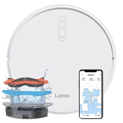 Robô Aspirador De Inteligente E Passa Pano Lydsto G1 Limpeza 3 Em 1 Compativel Xiaomi Home App Bivolt 127v/220v