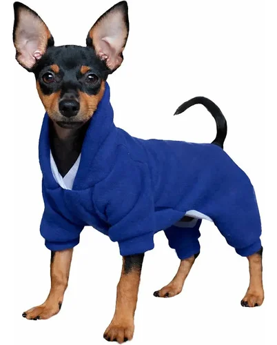 Roupa Com Capuz Pet De Frio Cachorro Porte Pequeno Estampada