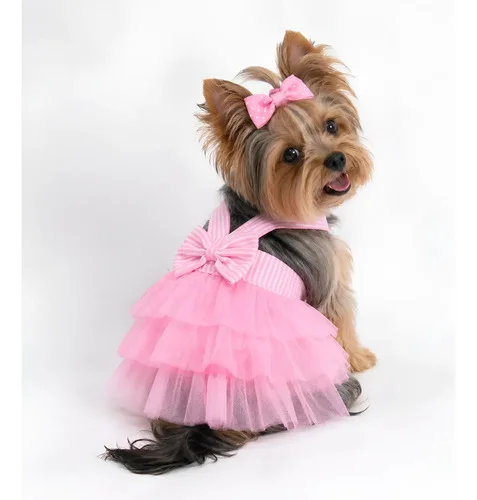 Roupa De Cachorro Pet De Pequeno Porte Vestido Fofo Promoção