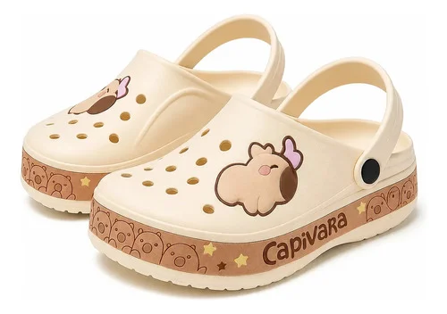Sandália Chinelo Confortável Antiderrapante Mahayana Preta Bege Capivara 37/38