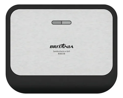 Sanduicheira e Grill britânia BGR25B 2 em 1 750w Preto