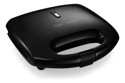 Sanduicheira Elgin Brunch Time 2 em 1 Grill Antiaderente Preta 800W