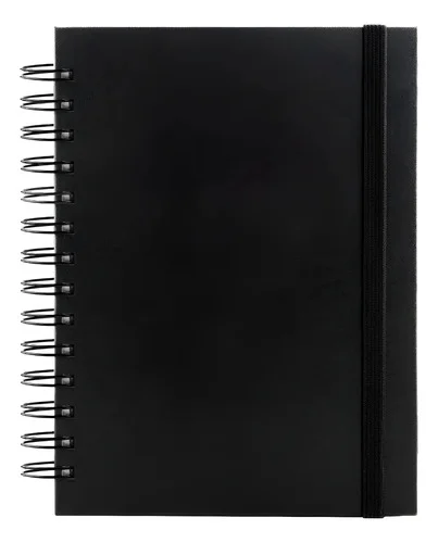Sketchbook Caderno Desenho Aquarela 100 Págs 240g -  Preto