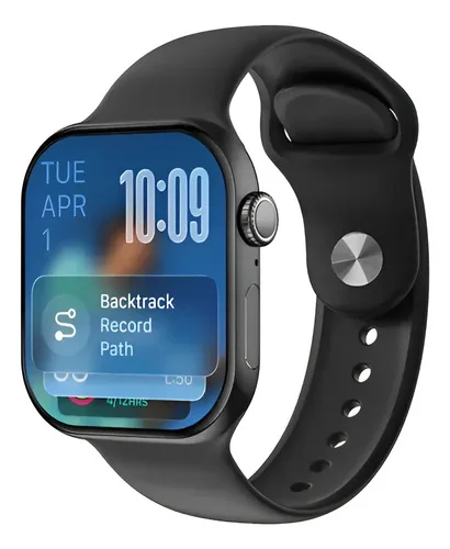 Smartwatch A Prova D'água Mede Pressão Arterial Gps Strava Preto