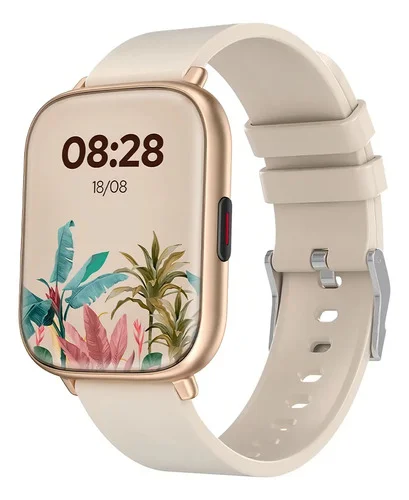 Smartwatch Wb Watch Bluetooth 1,85" 45mm Monitor Saúde, Esportes, Chamadas, APP com Proteção IP67 Rosa
