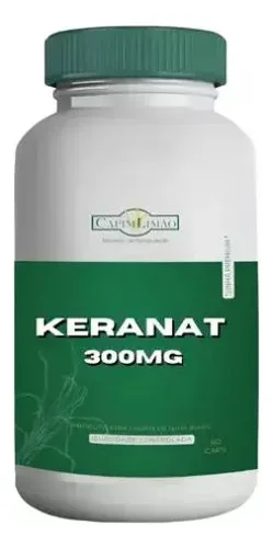 Suplemento de Keranat Capim Limão 300mg para Cabelo Forte em Cápsulas