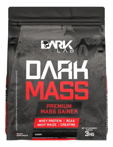 Suplemento em pó Dark Lab Carboidratos Dark Mass 3kg sabor Baunilha x 3kg