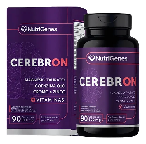 Suplemento Nutricional Vitaminas e Minerais Cerebron NutriGenes 90 Cápsulas