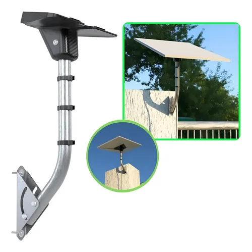 Suporte Mastro Fixação Parede Telhado Antena Starlink 3 Gen Preto