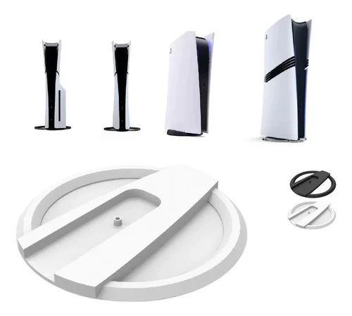 Suporte Mesa Base Vertical Para  Playstation 5 Ps5 Todos Branco