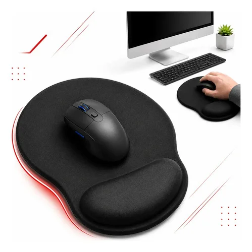 Suporte Mouse Pad Antiderrapante Apoio Ergonômico Para Punho Confortável E Macio Para Escritório Gamer Estudo Trabalho - Multicontrol