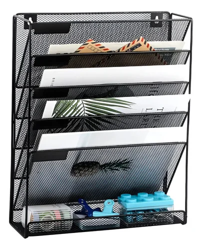 Suporte Organizador De Arquivo Parede De Malha De 5 Camadas