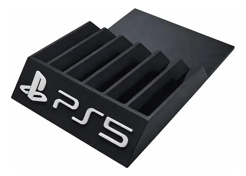 Suporte Organizador Para 6 Jogos Do Ps5 Playstation 5 Cor Preto Roncato Store