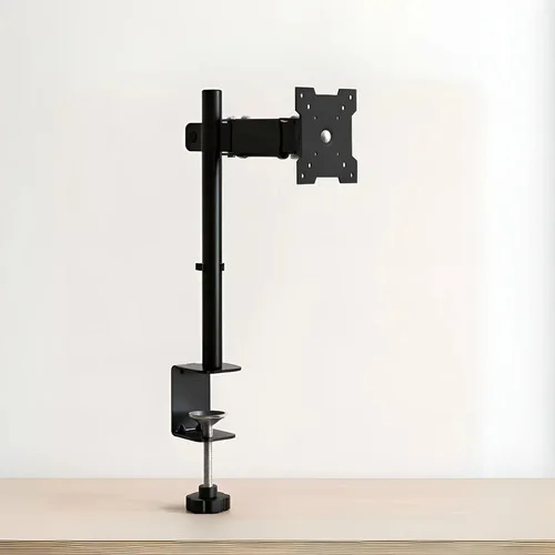 Suporte Para Monitor de Mesa Articulado Jhamba Para Telas de 13" a 27" com Rotação 360° e Fixação Por Morsa
