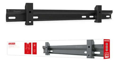 Suporte Tv Fixo Ultra Slim 37-85 Brasforma Sbrp1600 366z Cor Preto