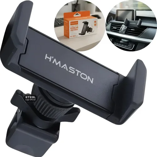 Suporte Veicular Saída De Ar Celular Universal Rotação 360° Preto