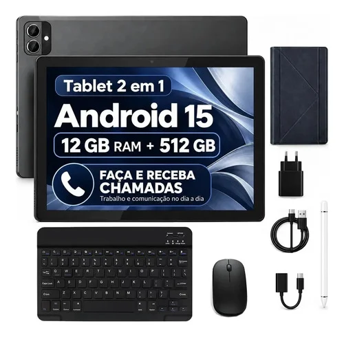Tablet Android 15 512gb 10000mah 4g Lte Snapdragon Preto