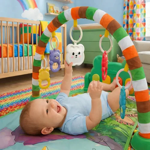 Tapete De Atividades Musical Bebê Bichos Amigos