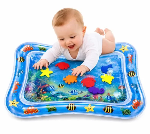Tapete De Atividades Para Bebes Almofada De Água Inflável Interativo Aquário Sensorial Fundo Do Mar Tsc Shop