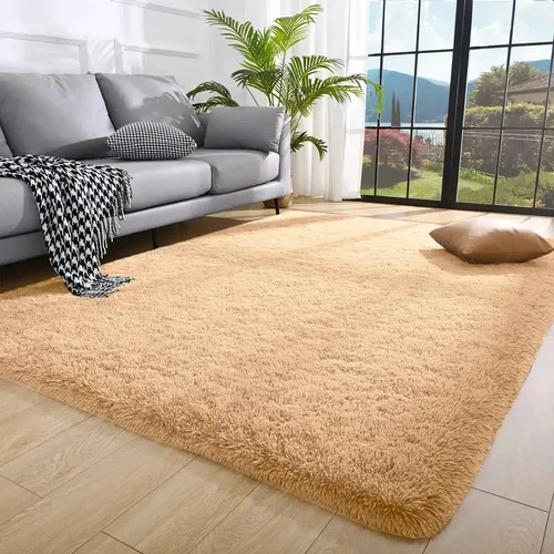 Tapete Sala Veludo Luxuoso Aveludado 150x200 50% Off. Cor Bege