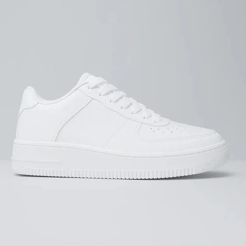 Tênis Casual Branco Masculino Feminino Academ Skate Sneakers