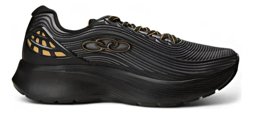 Tênis Esportivo Masculino Fluir Olympikus Preto/chumbo Liso 40 Br