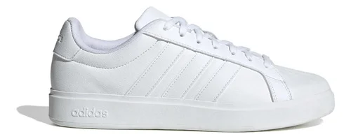 Tênis Masculino Streettalk adidas Ftwwht Ftwwht Ftwwht Liso 38 Br