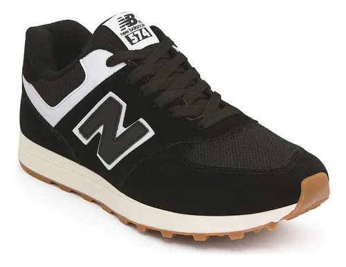Tênis New Balance Academia Corrida Caminhada Macio Barato New Balance Preto Branco 42 Br