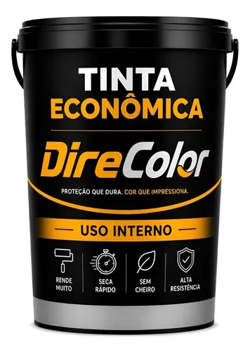 Tinta Economica 16kg Parede Teto Anti Mofo Interno Acrilica Branco Fosco