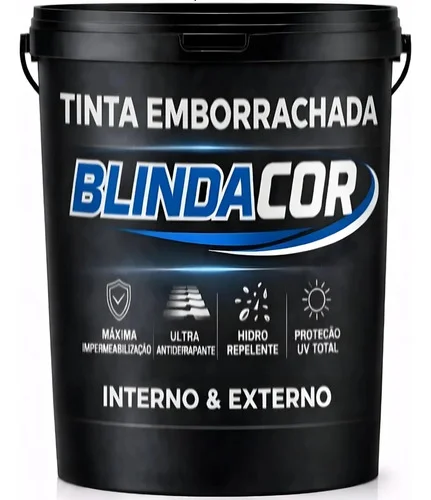 Tinta Emborracha 18kg Hidro Repelente Impermeável Sem Cheiro Cinza Cromio Fosco