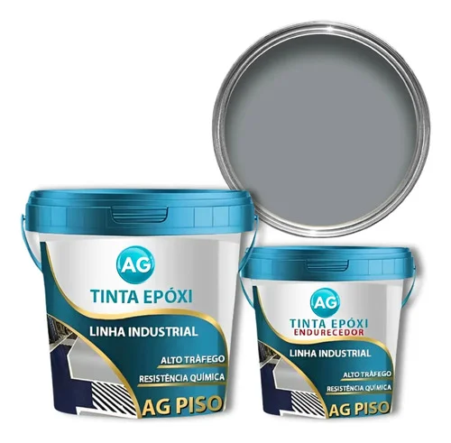 Tinta Epoxi Industrial Bicomponente Ag 900ml