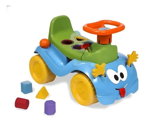 Totokinha Andador Cardoso Toys Carrinho Bebê Brinquedo Educativos Cor Azul