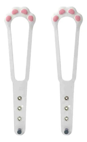Trava De Porta Para Gato Pet Ajustável Patinha Kit 2 Unid