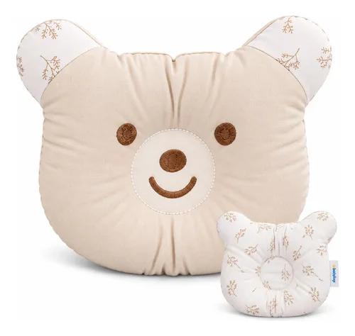 Travesseiro Infantil Anatômico Bebê Almofada Urso Enxoval
