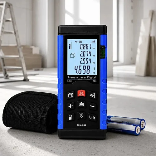 Trena Laser Digital 40m Medidor Distância Área e Volume Profissional Alta Precisão Medição Rápida